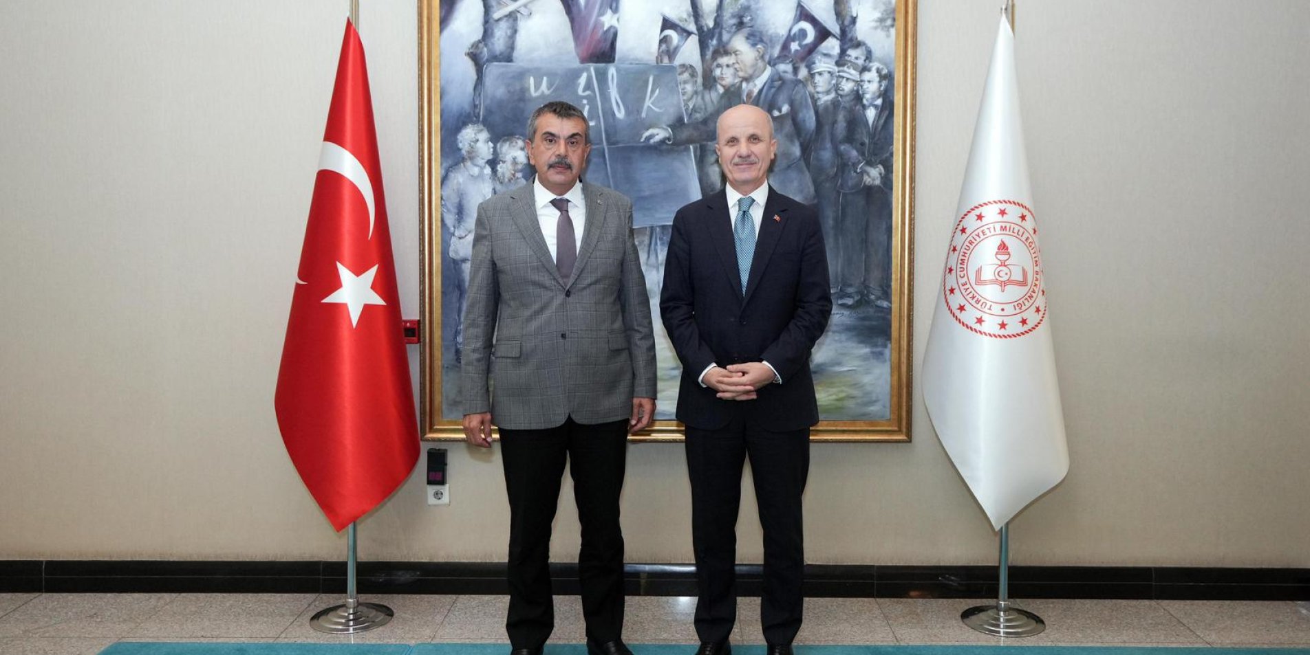 BAKAN TEKİN, YÖK BAŞKANI ÖZVAR'I KABUL ETTİ